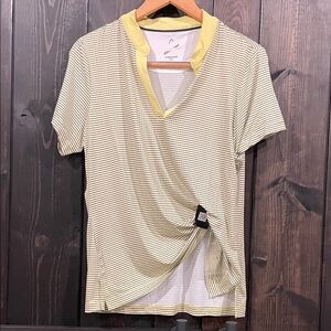 NWT 🏷️ Head Yellow and Navy Golf Top